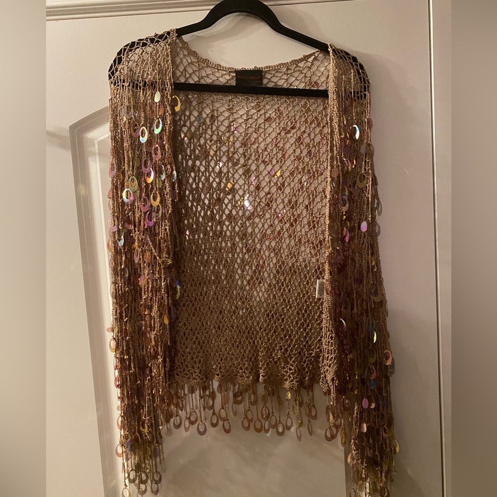 Vintage Frank Usher open weave top